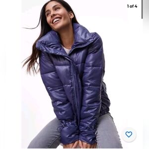 NWT Ann Taylor LOFT Lined Puffer Jacket ~ Size: Small Puffy Coat K32